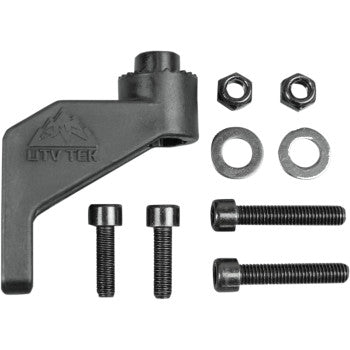 Side View Mirror Mount Roll Cage Black Each by Atv-Tek