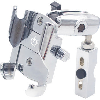 Metal Phone Mount Large Perch Mount Chrome by Ridepower