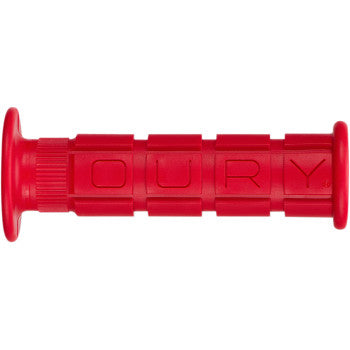 ATV Grips Single Compound Flange Red by Oury Grips