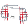Honda TRX Nerf Bars EX Silver Red by DG Performance