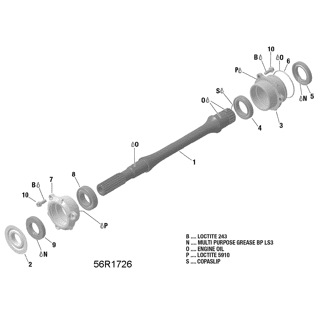 An Image of a Genuine Can-Am Parts Schematic Diagram showing the schematic - DRIVE SHAFT - HD8