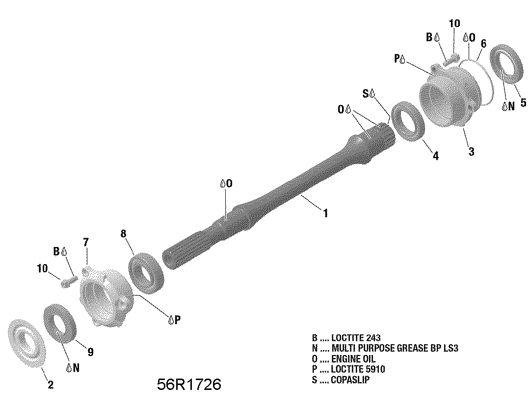 An Image of a Genuine Can-Am Parts Schematic Diagram showing the schematic - DRIVE SHAFT - HD8