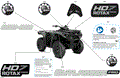 BODY - FEATURE DECALS - 2024 CAN AM OUTLANDER PRO HD7 4X4 - TUNDRA GREEN