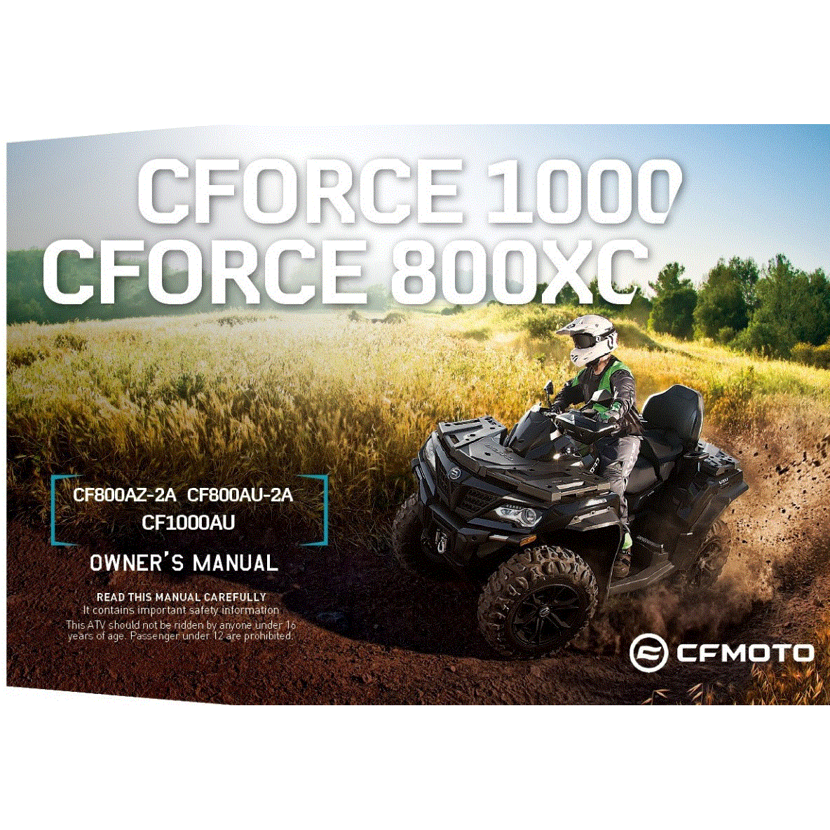 An Image of a genuine CFMOTO Parts Schematic Diagram showing the group - OWNER'S MANUAL - 2022 CFMOTO CFORCE 1000 Overland