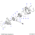ENGINE: STATOR COVER and FLYWHEEL - 2020 POLARIS SPORTSMAN 570 X2