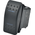 Lighted Rocker 3 Position Switch Blue by Open Trail
