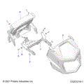 BODY: HEADLIGHT POD - 2025 POLARIS SPORTSMAN XP 1000 HUNTER EDITION