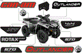 BODY - FEATURE DECALS - 2018 CAN AM OUTLANDER 4X4 XT 570 EFI - CALI - PUR MAGNESIUM