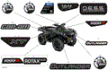 BODY - DECALS - 2023 CAN AM OUTLANDER 1000R EFI XT