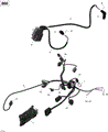 ENGINE HARNESS AND ELECTRONIC MODULE OUTLANDER_51R1505 - 2015 CAN AM OUTLANDER 800R EFI X MR