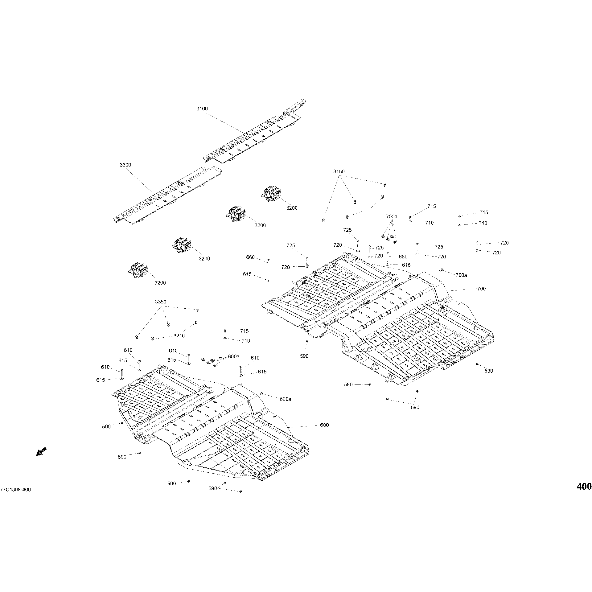 An Image of a Genuine Can-Am Parts Schematic Diagram showing the schematic - CAB INTERIOR FLOOR DEFENDER MAX