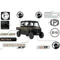 BODY - DECALS - 2026 CAN AM DEFENDER MAX HD11 XT CAB - DARK WILDLAND CAMO - 65" WIDTH