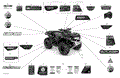BODY - DECALS - XTP - X XC - 2021 CAN AM OUTLANDER 1000R EFI XT / XT P / X XC