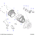 BODY: CLUTCH COVER - 2021 POLARIS SPORTSMAN XP 1000 EPS LE 48"