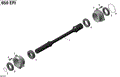 DRIVE SHAFT _56R1504 - 2015 CAN AM OUTLANDER 650 EFI X MR