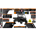 BODY - WARNING DECALS - 2024 CAN AM DEFENDER PRO HD10 DPS - TUNDRA GREEN - 64" WIDTH CALI