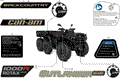 BODY - FEATURE DECALS - 2026 CAN AM OUTLANDER MAX 1000R 6X6 BACKCOUNTRY EFI - STEALTH BLACK