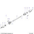 DRIVE TRAIN: DRIVE SHAFT FRONT - 2020 POLARIS SPORTSMAN 850 / LE 48"