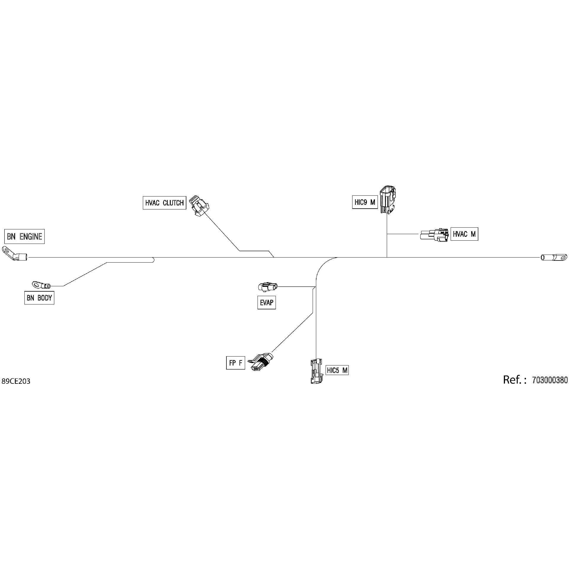 An Image of a Genuine Can-Am Parts Schematic Diagram showing the schematic - ELECTRIC - VOLTAGE REGULATOR WIRING - 710008182