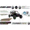 BODY - DECALS - 2024 CAN AM MAVERICK TURBO RS 72 INCH - CATALYST GRAY - 72" WIDTH CALI