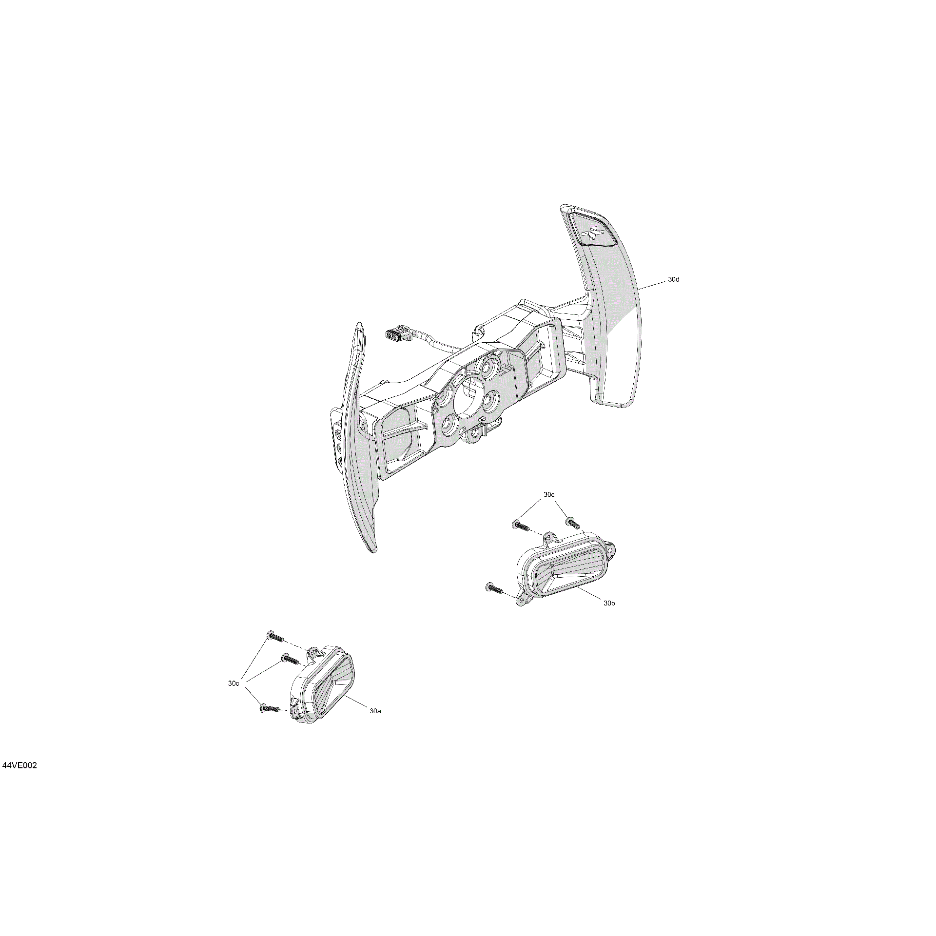 An Image of a Genuine Can-Am Parts Schematic Diagram showing the schematic - ELECTRIC - STEERING ELECTRIC