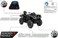BODY - FEATURE DECALS - 2026 CAN AM OUTLANDER MAX 1000R 4X4 DPS - CALI - GRANITE GREY