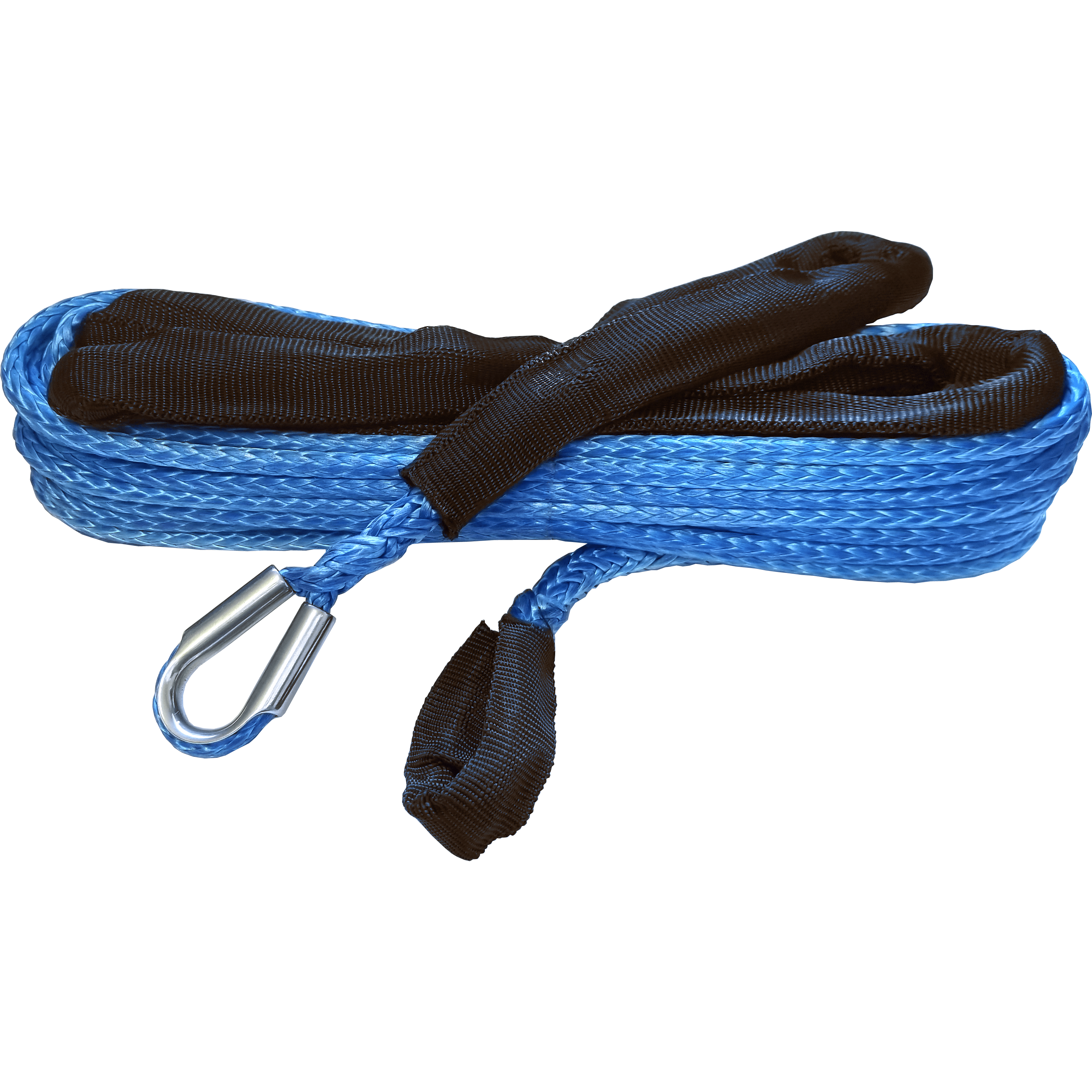 1/4 In. X 50 Ft. Extension Rope Synthetic Blue by KFI SYN-EXT-B50 Winch Synthetic Rope 30-0089 Western Powersports