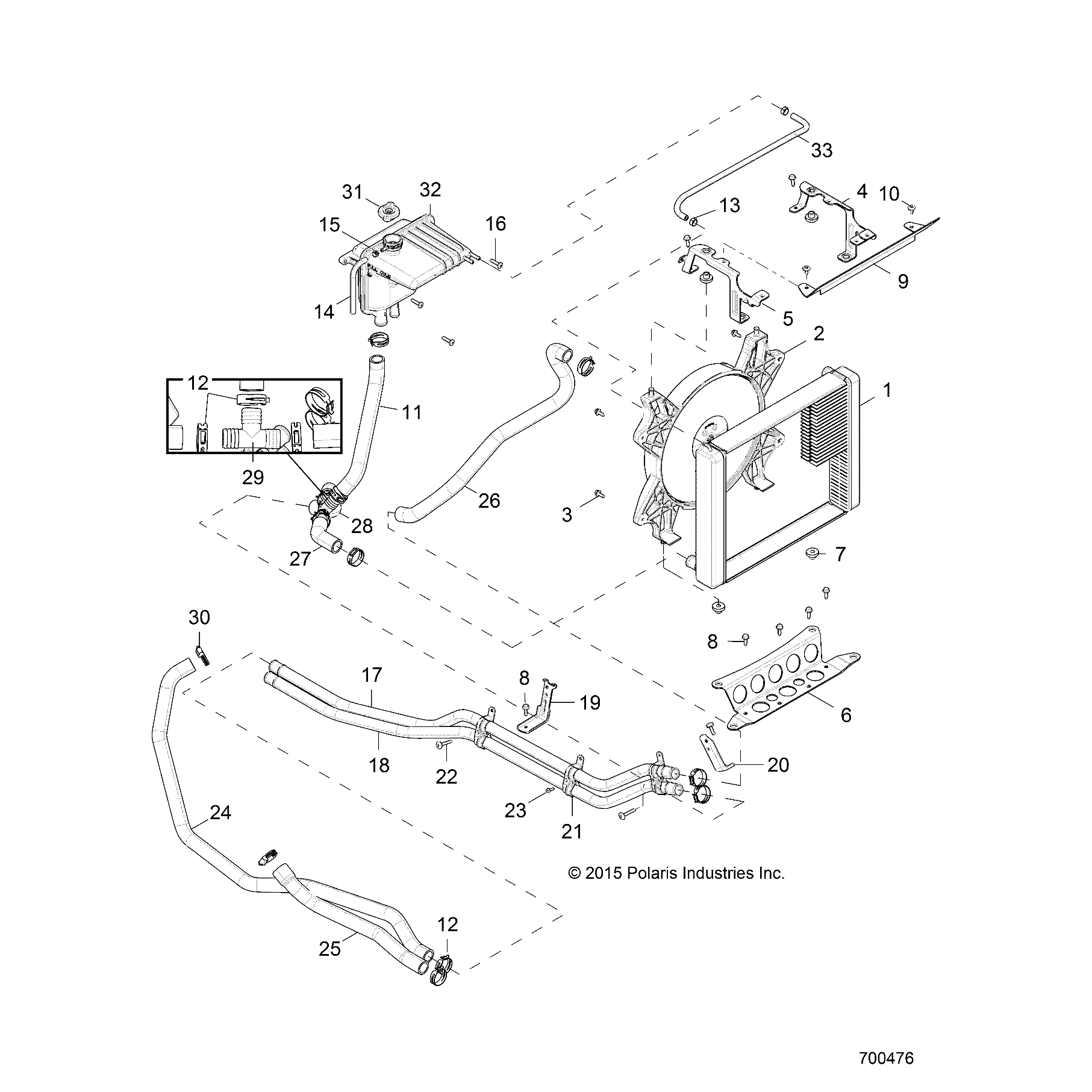 1/4 Saej2002,Epdm Hose,51Cm by Polaris 8450120-51 OEM Hardware P8450120-51 Off Road Express