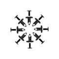 100 PCS 8mm Fastener Rivets by Kemimoto