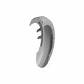 Matte gray front motorcycle fender with mounting holes and contoured design.