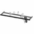 Black metal front support cab frame for Polaris Ranger, rectangular with mounting brackets and gear rack.