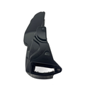 A contoured black plastic Airbox by Polaris, featuring a textured surface and multiple screw holes, is shown against a white background.