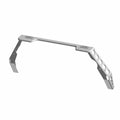 Black powder-coated steel front bumper support with reinforced mounting points and vented side brackets.