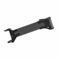 Black metal rear upper A-arm with mounting points, designed for off-road UTV suspension.