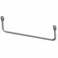 Matte black metal rear stabilizer tube with mounting holes on each end.