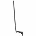 Black metal rocker weld bracket with angled mounting plate and bolt holes.
