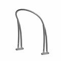 Chrome front bumper with a curved design and mounting brackets for Indian motorcycles.