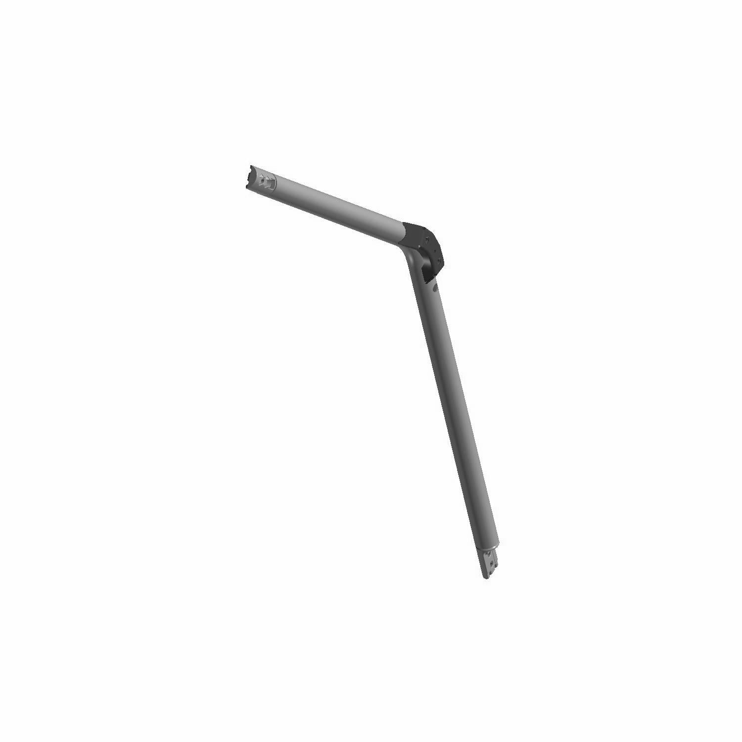 Right-side red roll cage bar for Polaris UTV with black mounting brackets.