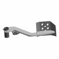 Black metal brake pedal with rectangular footplate and mounting arm for Polaris UTV.