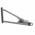 Gray metal front upper left A-arm suspension component with mounting points and triangular reinforcement.