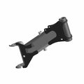 Black and gray metal rear upper A-arm suspension component with mounting points for offroad vehicle.