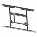 Black welded steel short support frame for Polaris dump/cargo box with mounting holes and reinforced crossbar.