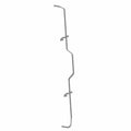 Matte black metal box latch rod with multiple bends and mounting clips for Polaris Ranger UTV.