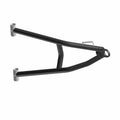 Black metal front lower right A-arm with cylindrical mounting ends and angled support brace.