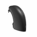 Matte black curved rear fender with smooth finish designed for Indian Scout Bobber motorcycles.