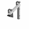 Matte black and silver rear bolster bar with mounting brackets for Polaris General vehicles.