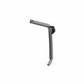 Gray metal front cab frame weld piece with angled design and mounting points.