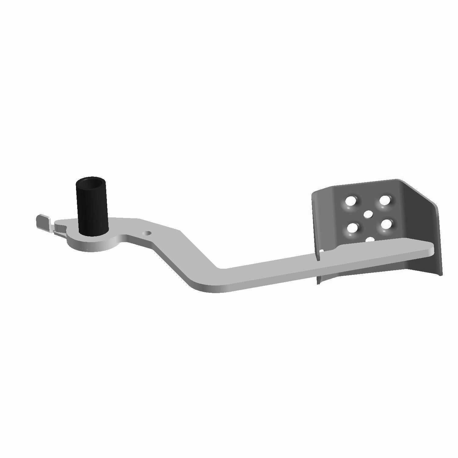 Brake Pedal Tr RZR Matte Black by Polaris