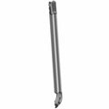Matte gray metal rear cab frame weld mat for left side with mounting brackets.