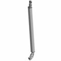 Silver metal rear cab frame weld with mounting bracket and attachment points for Polaris UTV.